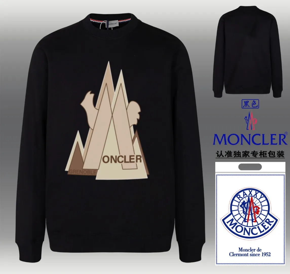 📦 📦 【 In Stock】 〖 𝐌𝐎𝐍𝐂𝐋𝐄𝐑~ 〗 440g ， 😎 ， ， Factory 2025 T ， ， Premium Breathable Same Style ：Black White Size：S M L XL 2XL